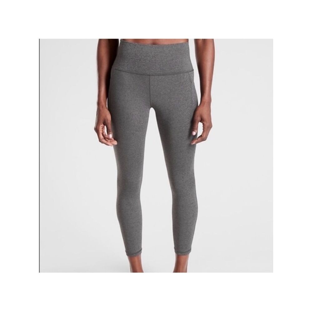 Athleta Salutation Stash Pocket II 7/8 Gray Leggings M